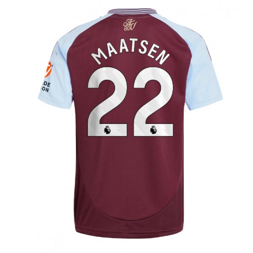 Fotbalové Dres Aston Villa Ian Maatsen #22 Domácí 2024-25 Krátký Rukáv